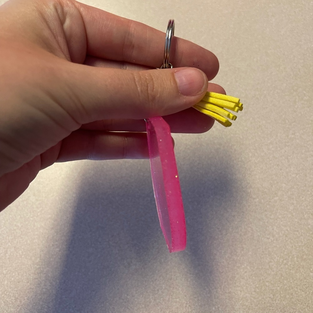 Handmade Stemless Wine Glass Keychain - Picture 3 of 6